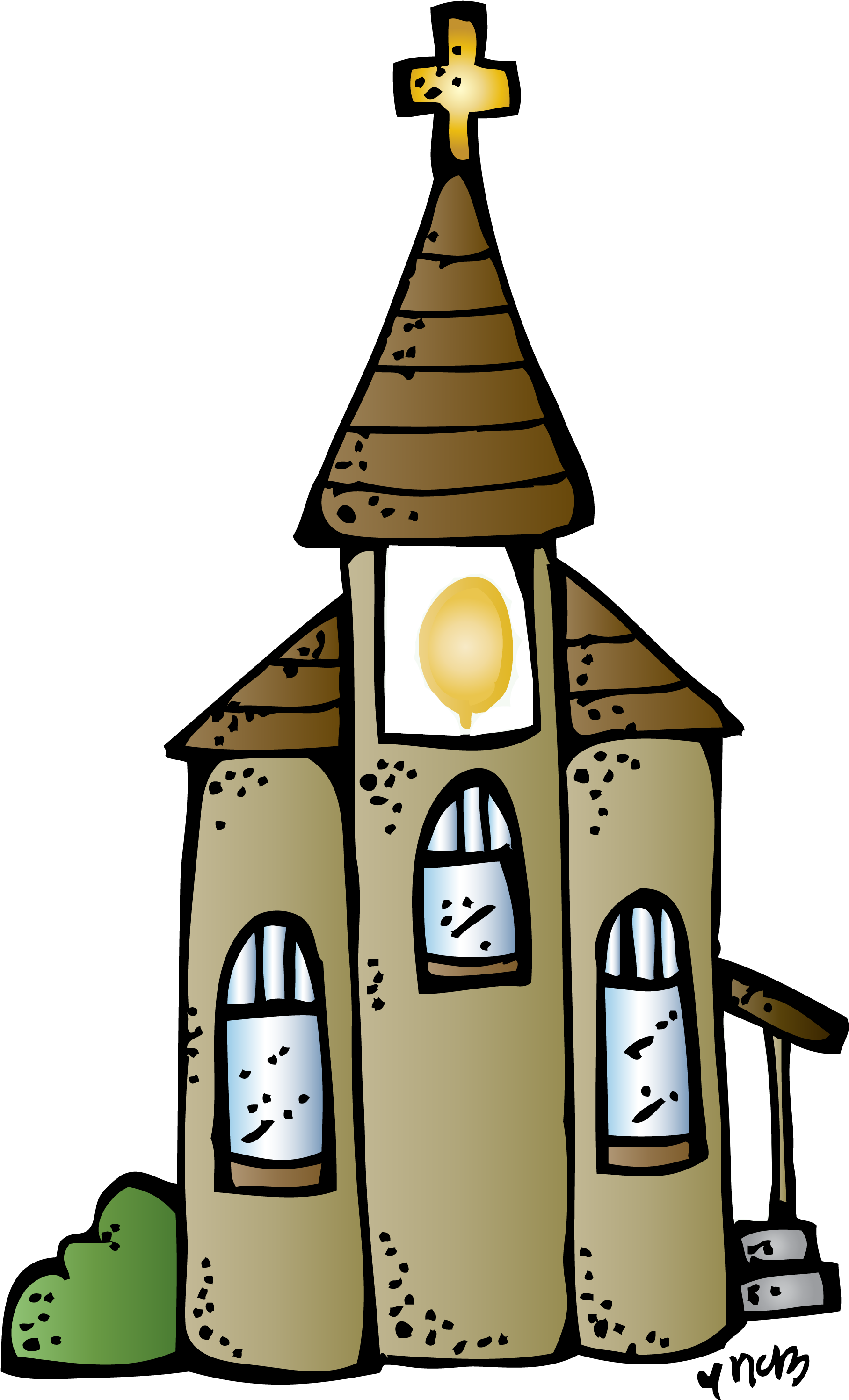 Clipart Png Church - Melonheadz Church Clipart Transparent Png (1824x2999), Png Download
