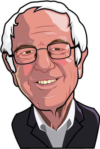 Graphic Designbernie Sanders Illustrated - Bernie Sanders No Background Clipart (1000x600), Png Download