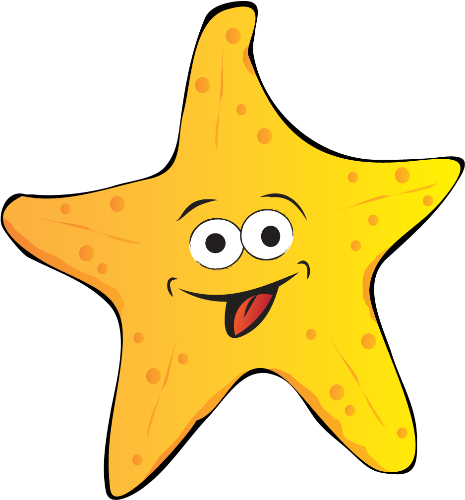 Red Starfish Png , Png Download - Yellow Starfish Cartoon Clipart (938x1008), Png Download