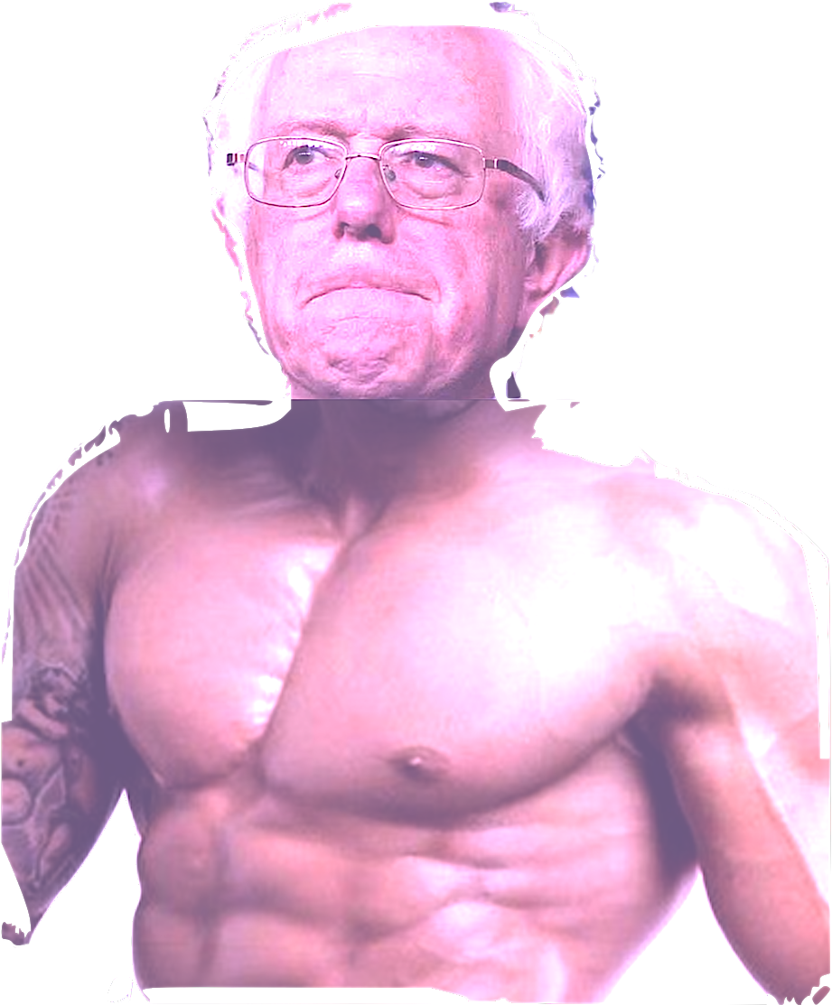 Bernie Sanders Looked So Stromo Atop The Pride Float - Bernie Sanders Transparent Head Clipart (921x1113), Png Download