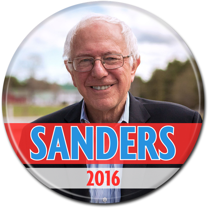 Bernie Sanders Button - Bernie Sanders 2016 Clipart (800x800), Png Download