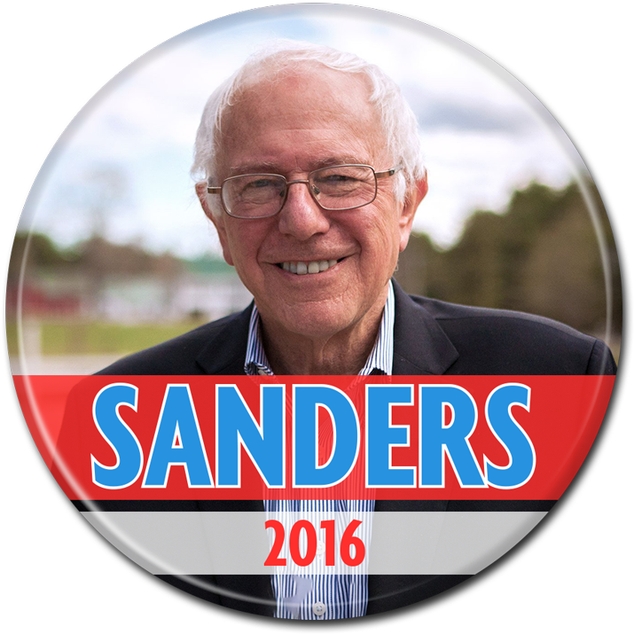 Bernie Sanders Button Bernie Sanders 2016 Clipart Large Size Png