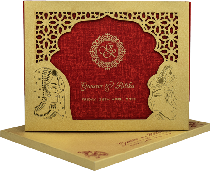 Wedding Cards - Motif Clipart (683x603), Png Download