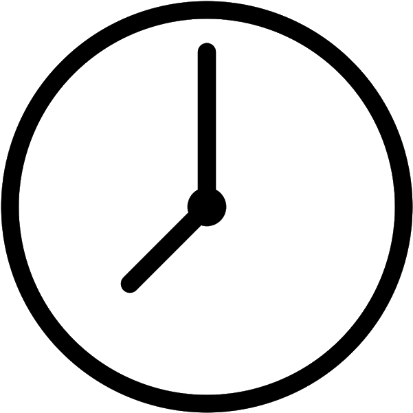 Clock Free To Use, High Resolution - Simple Clock Icon Transparent Background Clipart (640x640), Png Download