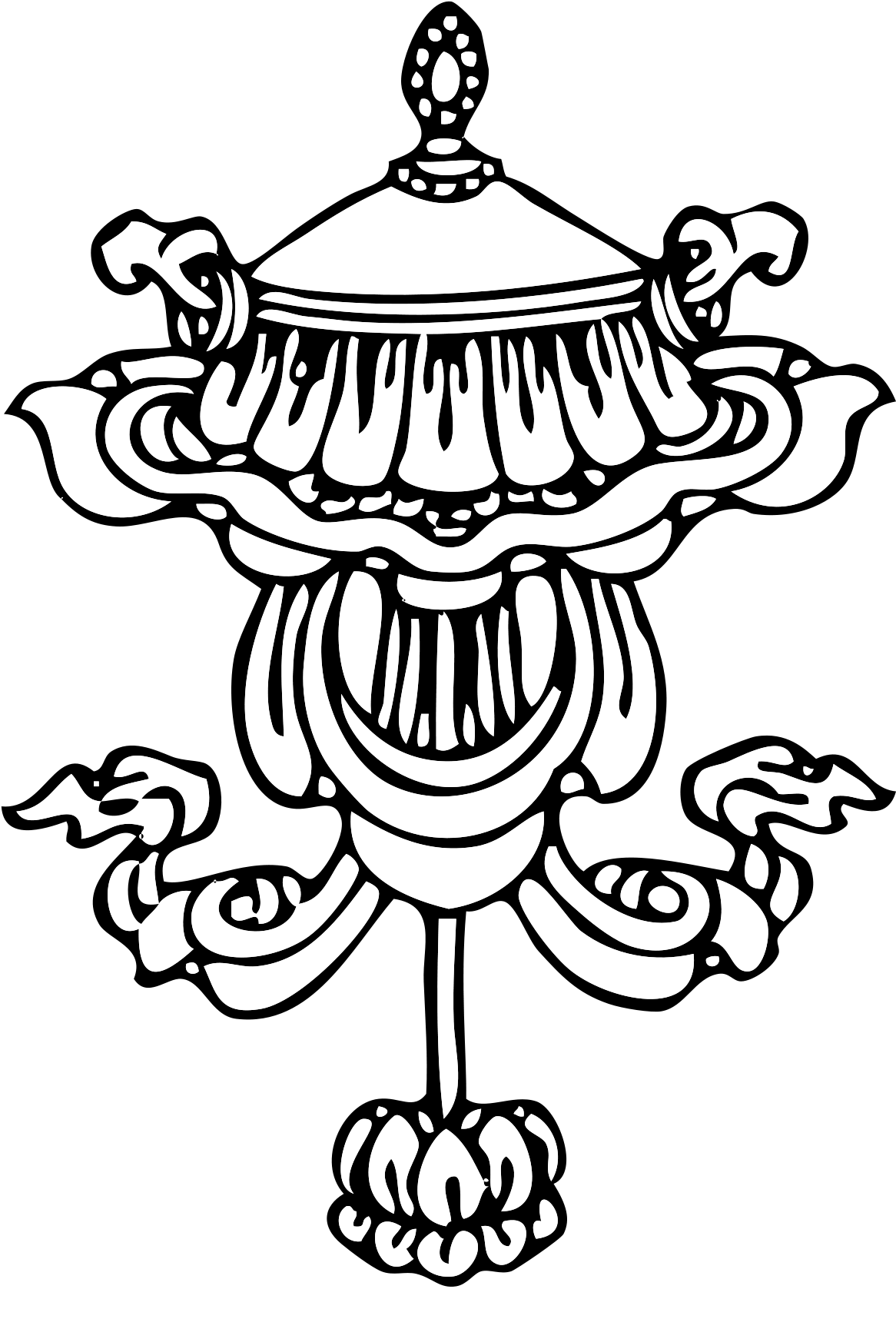 1200 X 1717 7 - Parasol Buddhism Clipart (1200x1717), Png Download