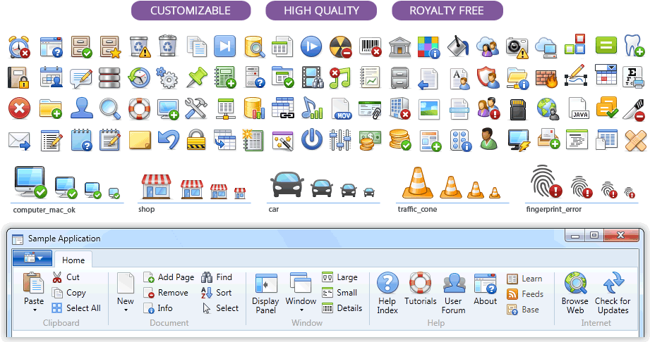 Ready To Use - Mfc Icons Clipart (1110x490), Png Download