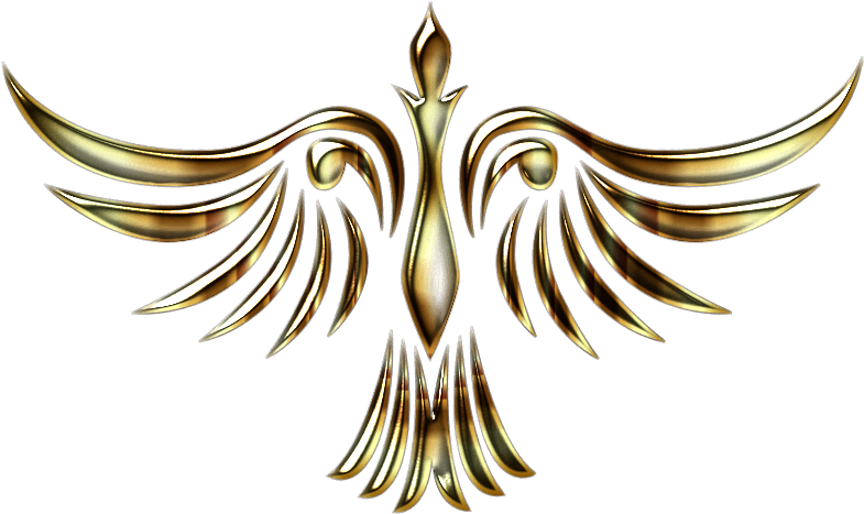 Phoenix Bird 1 Clipart Icon Png - Golden Phoenix Png Logo Transparent Png (800x474), Png Download