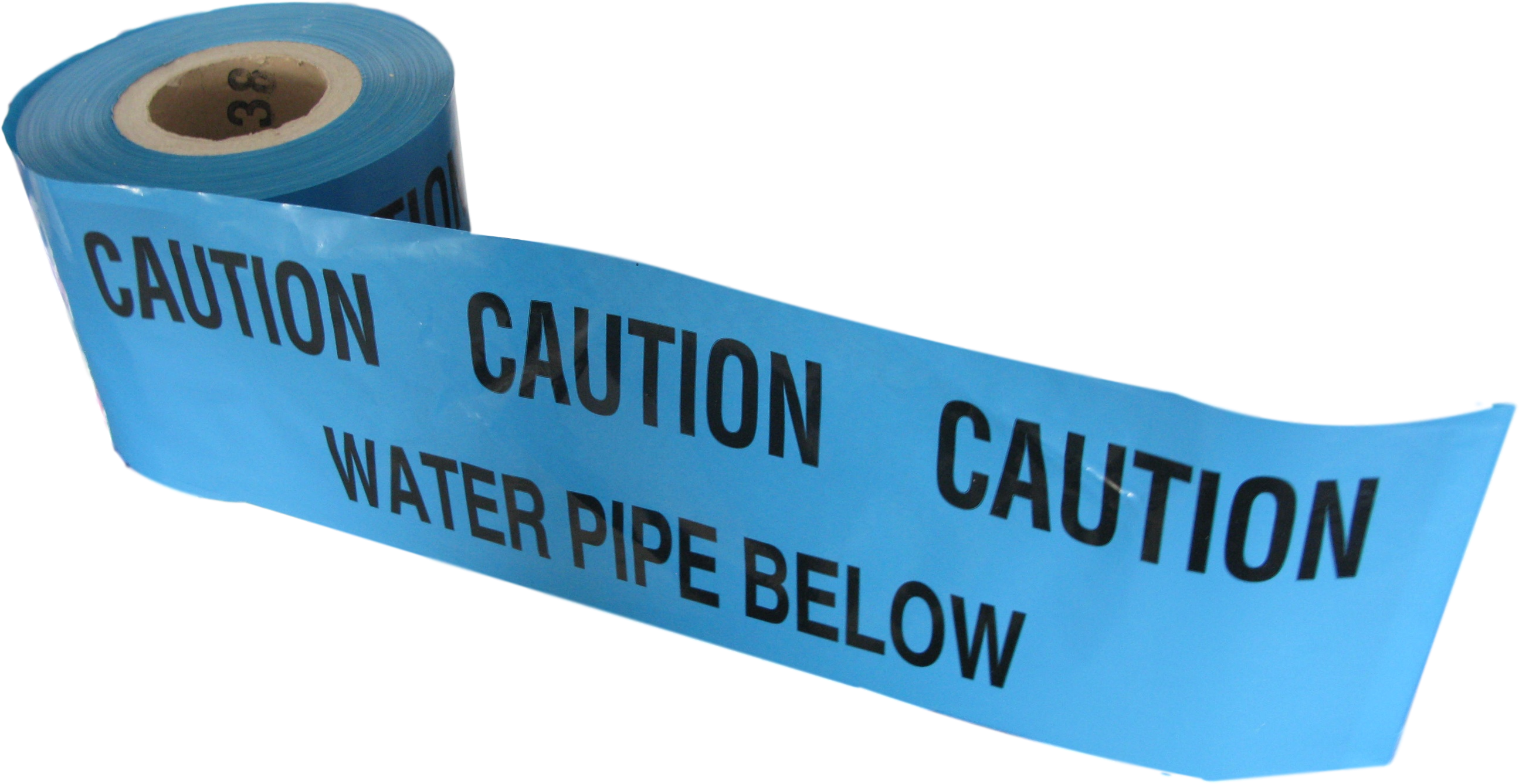 Caution Water Pipe Below Tape 365m X 150mm - Label Clipart (2732x1535), Png Download