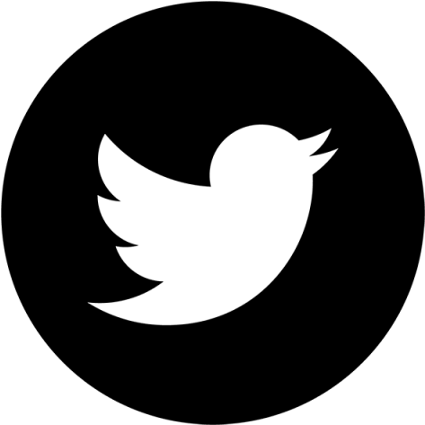 White Twitter Bird Png - Twitter Black Icon Png Clipart (640x640), Png Download
