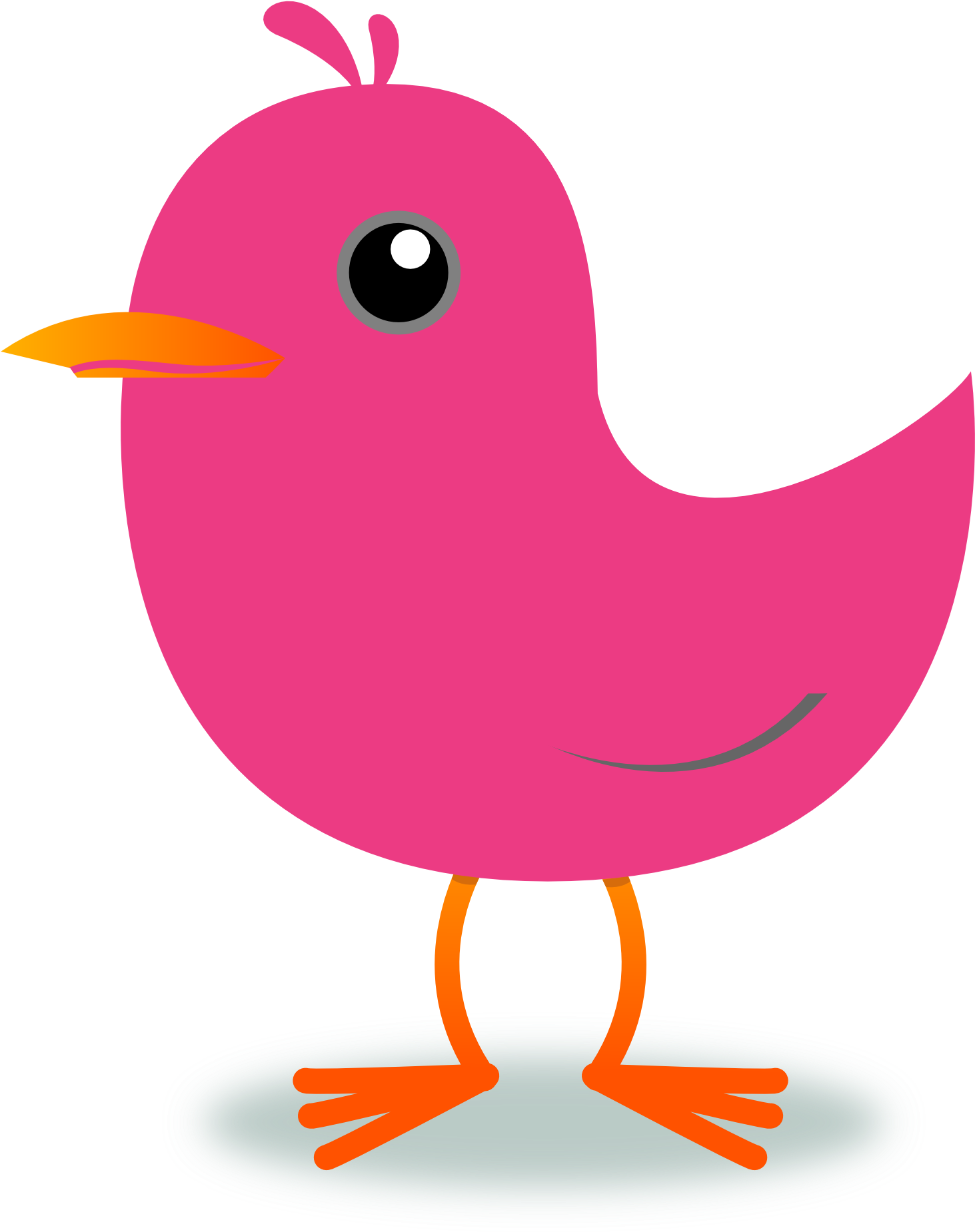 Twitter Clip Art - Bird Singing Clipart Png Transparent Png (1979x1962), Png Download