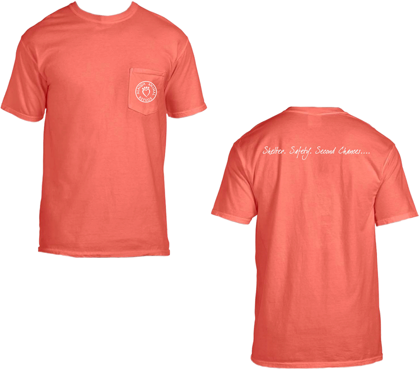 Salmon Adult Pocket Tshirt - Active Shirt Clipart (900x900), Png Download