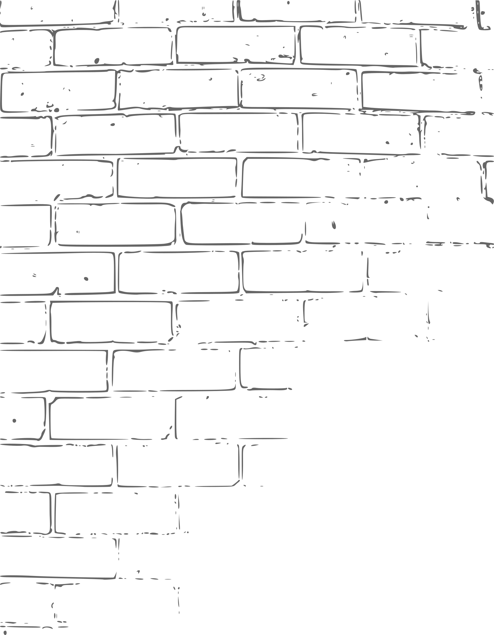 Brick Wall Texture By Kattekrab - Vector Brick Wall Png Clipart (1866x2400), Png Download