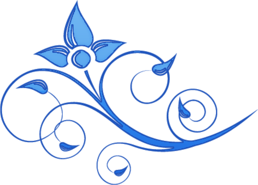 Flowers Swirls Png My Blog - Swirl Blue Designs Transparent Clipart (902x648), Png Download