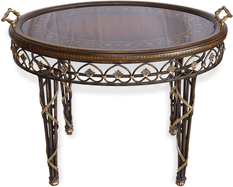 Maitland Smith Oval Tea Table - Coffee Table Clipart (900x900), Png Download