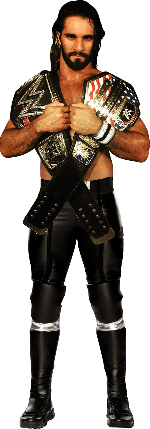Seth Rollins Belt Around Neck - Wwe Seth Rollins Hd Clipart (490x1397), Png Download