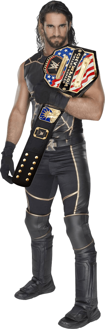 Celebrities - Seth Rollins Black And Gold Clipart (431x1348), Png Download