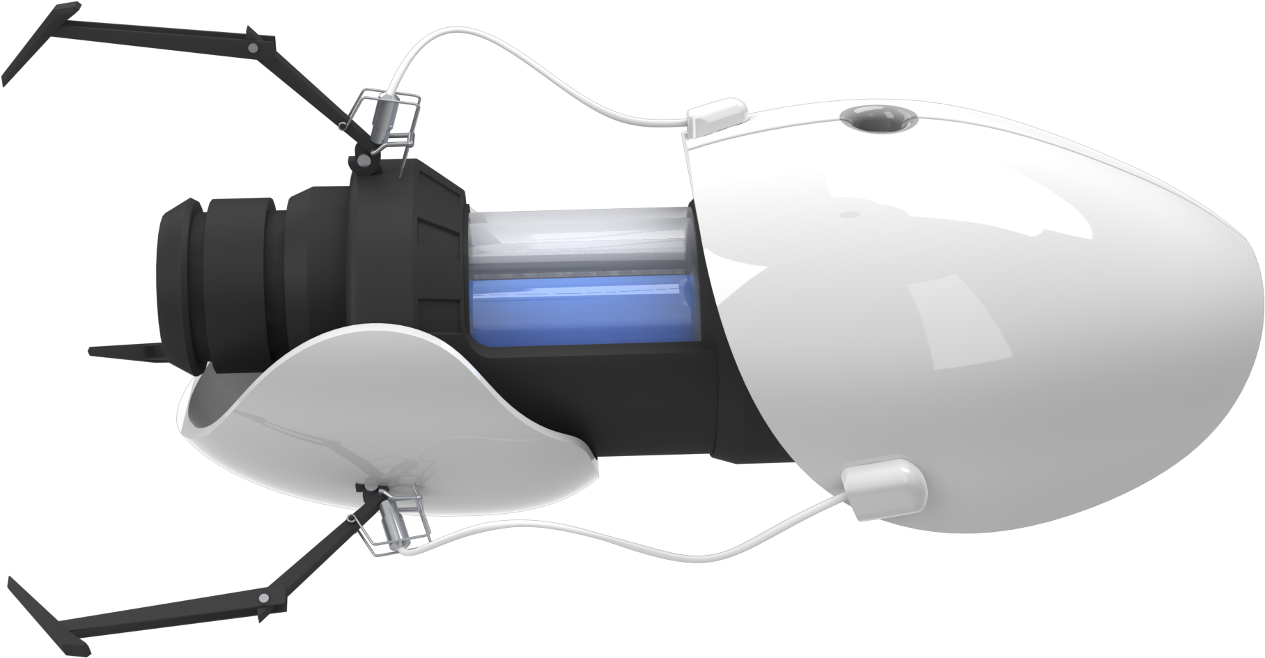 Portal Gun Png - Portal 2 Portal Gun Png Clipart (2000x1600), Png Download