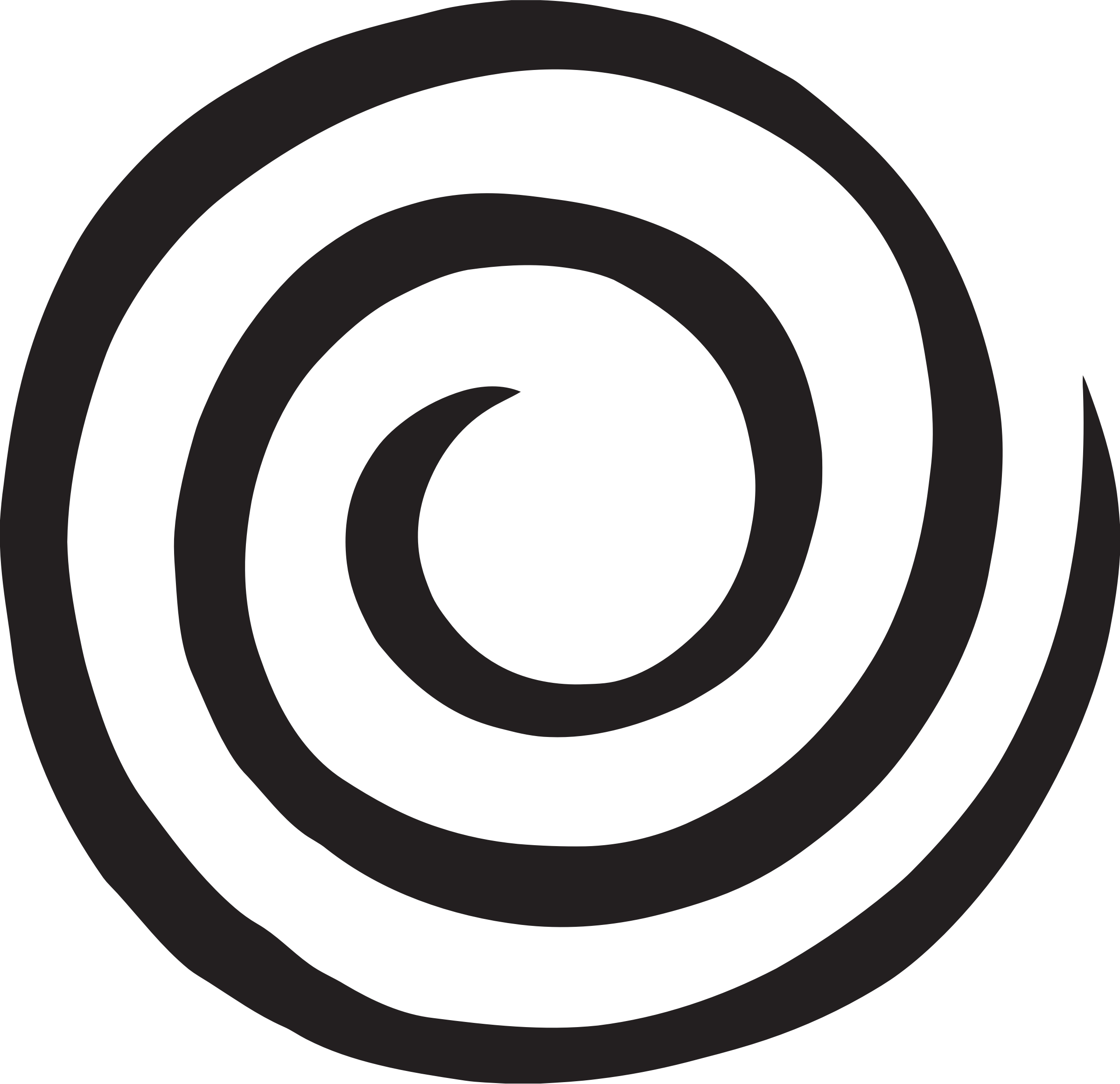 Swirl Clipart Transparent Background - Spiral With No Background - Png Download (2400x2324), Png Download