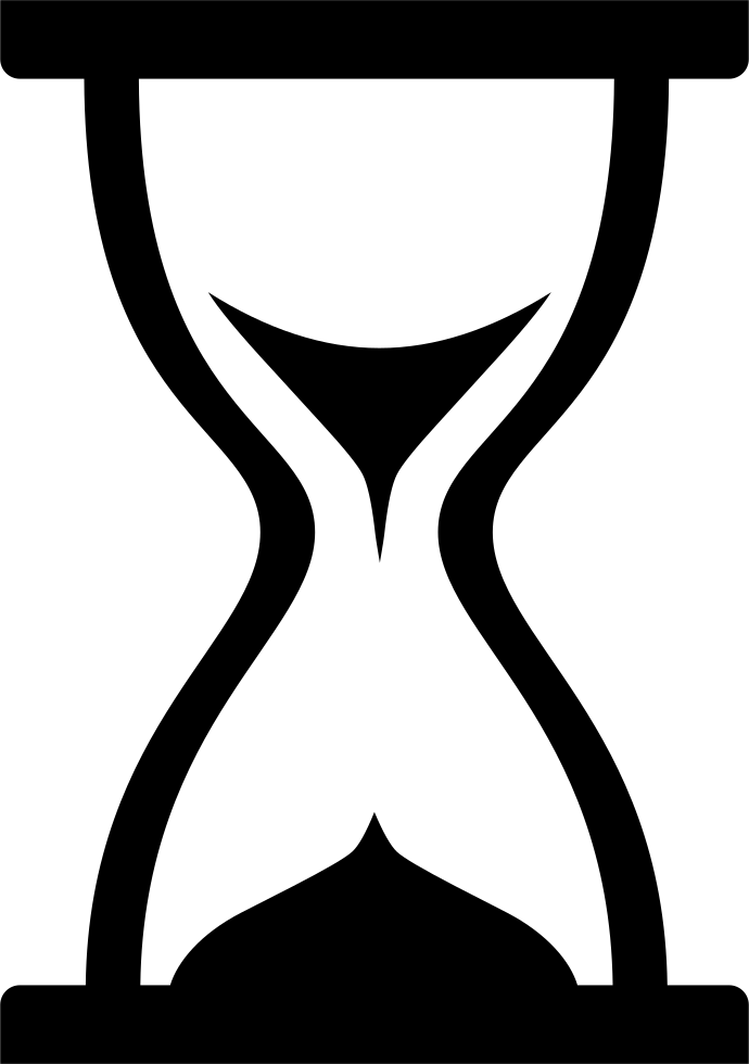 Png File Svg - Hourglass Icon Png Clipart (690x980), Png Download