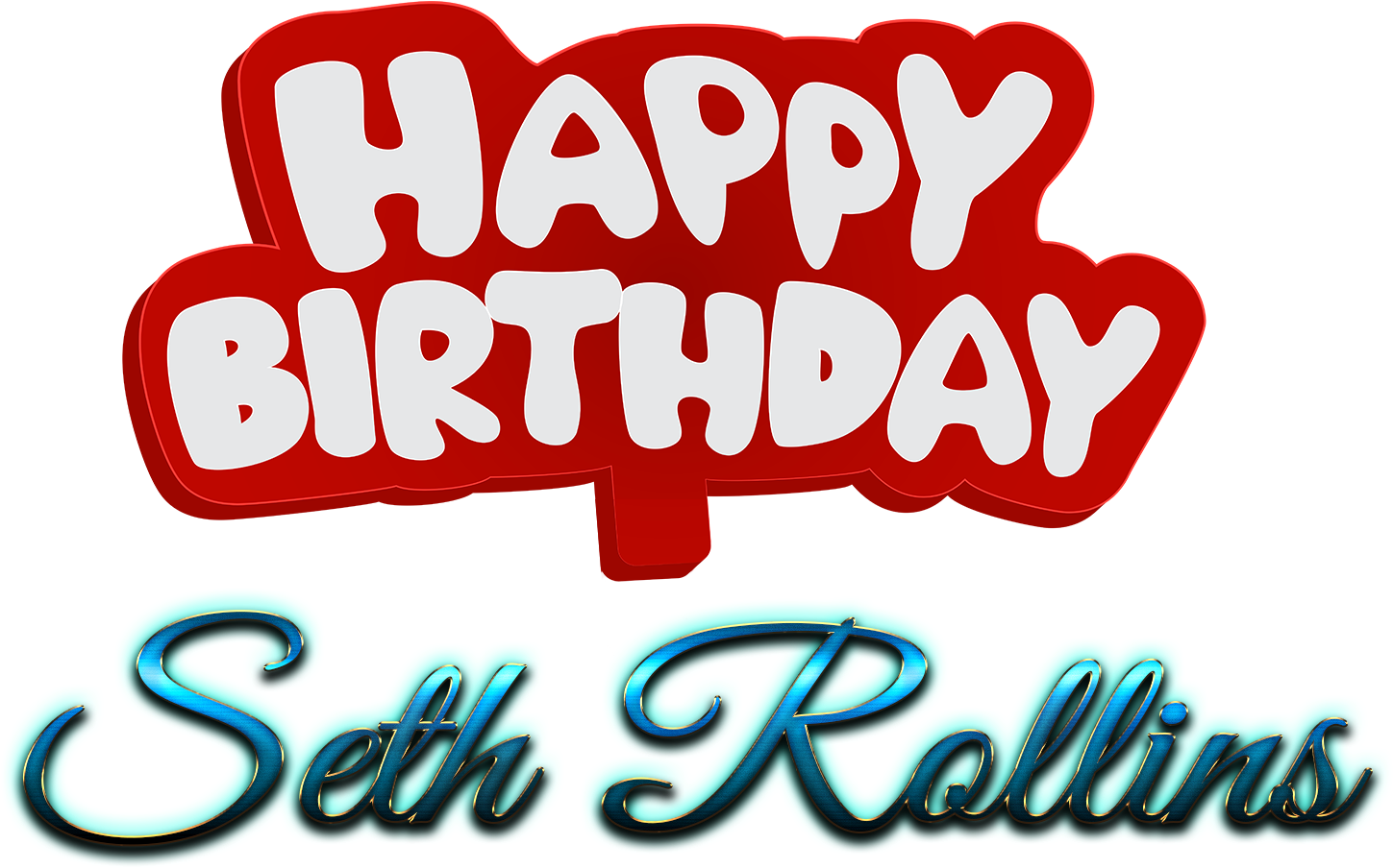 Seth Rollins Happy Birthday Name Logo - Happy Birthday Seth Rollins Clipart (1740x1052), Png Download