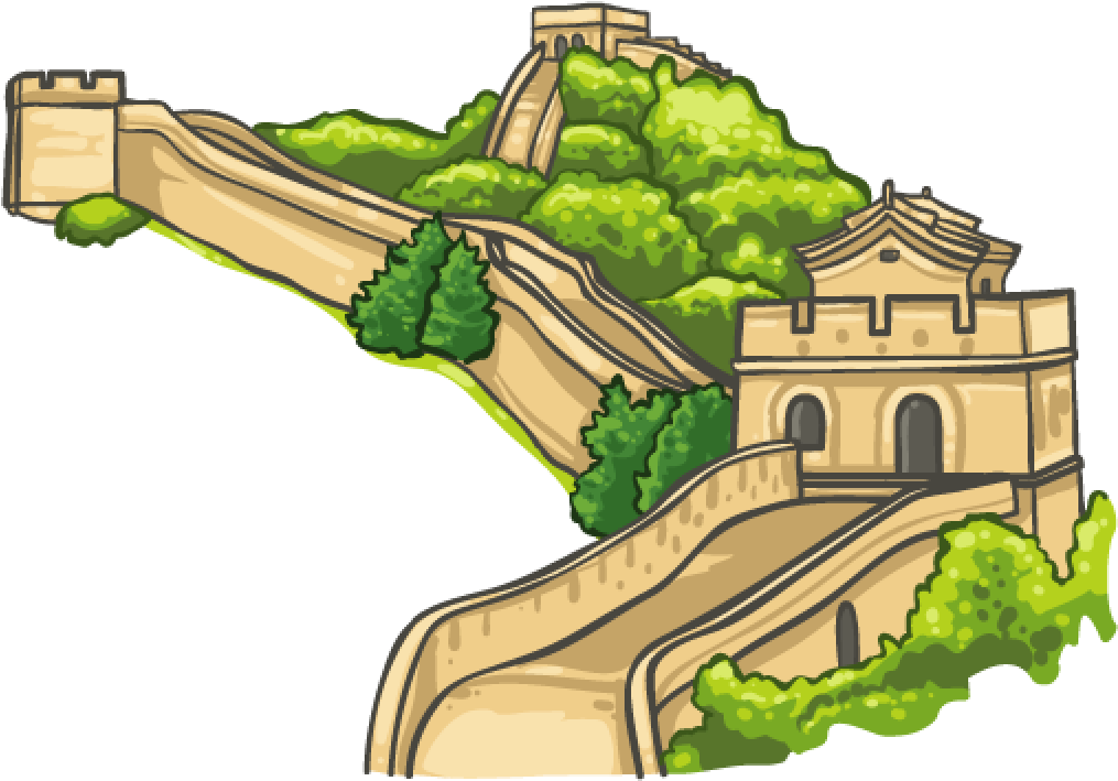 Free Great Wall Of China Png Pic - Great Wall Clipart Transparent Png (1024x1024), Png Download