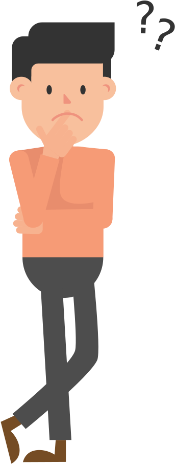 Open - Thinking Man Cartoon Png Clipart (2000x1125), Png Download