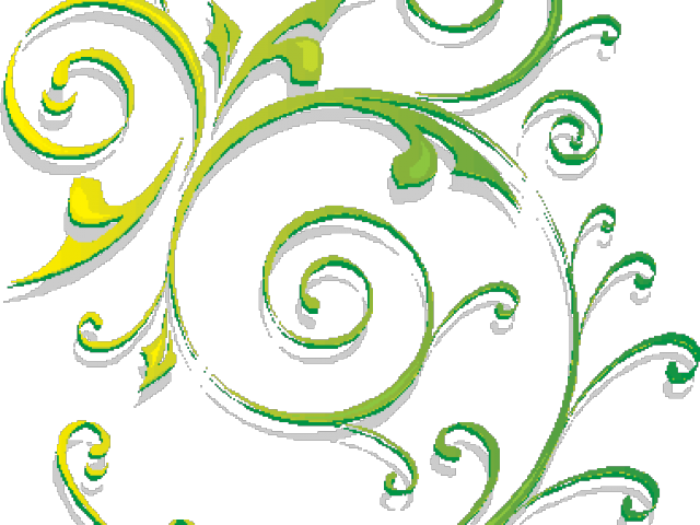 Green Swirls Clipart - Png Download (640x480), Png Download