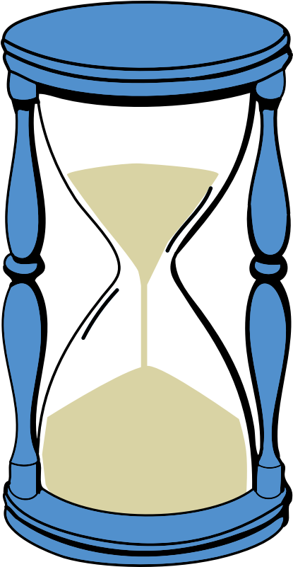 Hourglass With Sand - Sand Timer Clipart - Png Download (600x1159), Png Download