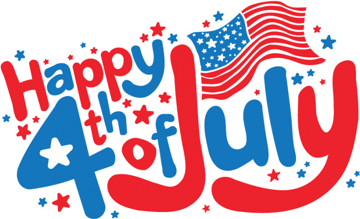 Happy 4th Of July Graphic Clipart (740x523), Png Download