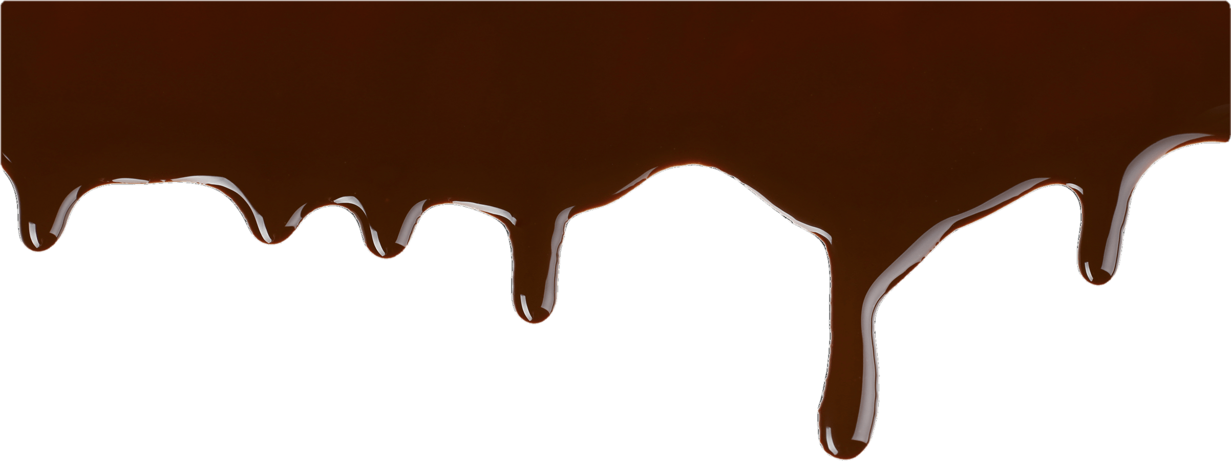 Download Chocolate Melted Png Free Icons And Png Images - Melting Chocolate Transparent Background Clipart (2403x994), Png Download