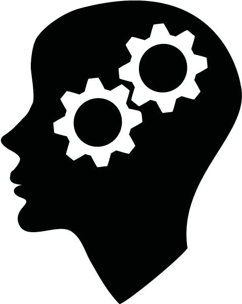 Thinking - Brain Cogs Icon Clipart (750x750), Png Download