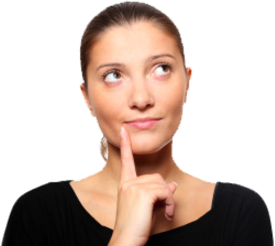 Thinking Woman Png Free Download - Someone Making A Decision Clipart (600x633), Png Download