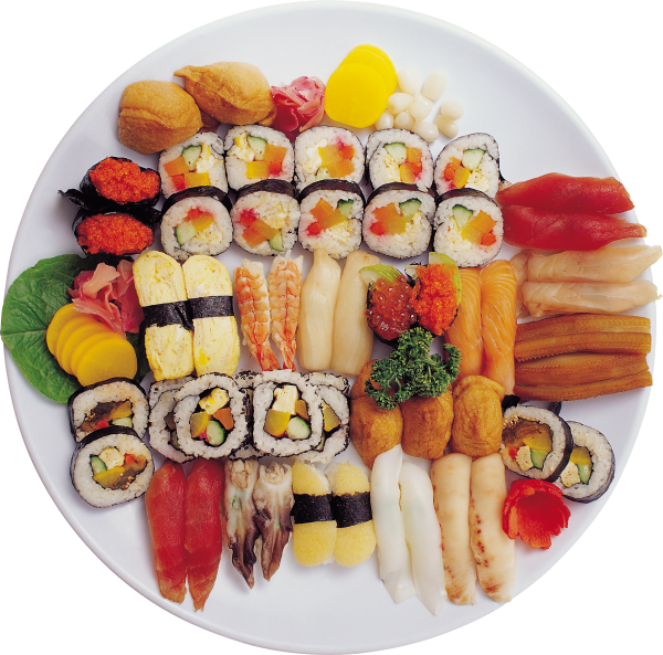 Sushi Png Free Download - Суши Пнг Clipart (600x593), Png Download