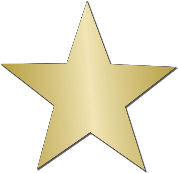 Gold Star Sticker Png Image - Gold Star Sticker Png Clipart (600x600), Png Download