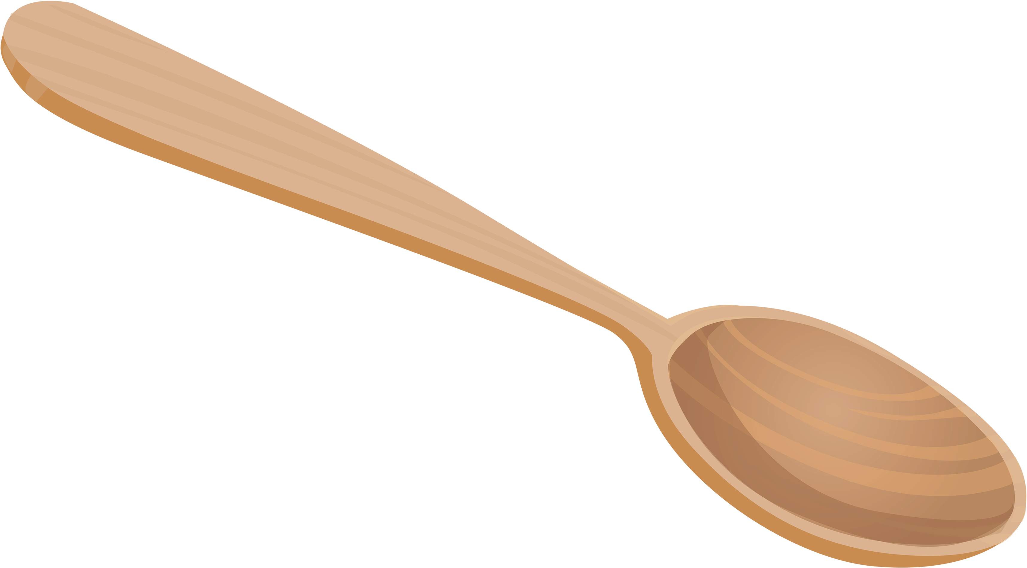 Wooden Spoon Png Clipart - Wooden Spoon Vector Png Transparent Png (3500x1969), Png Download