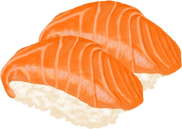 Jpg Royalty Free Download Little Tokyo Japanese Cuisine - Fish Sushi Png Clipart (600x600), Png Download