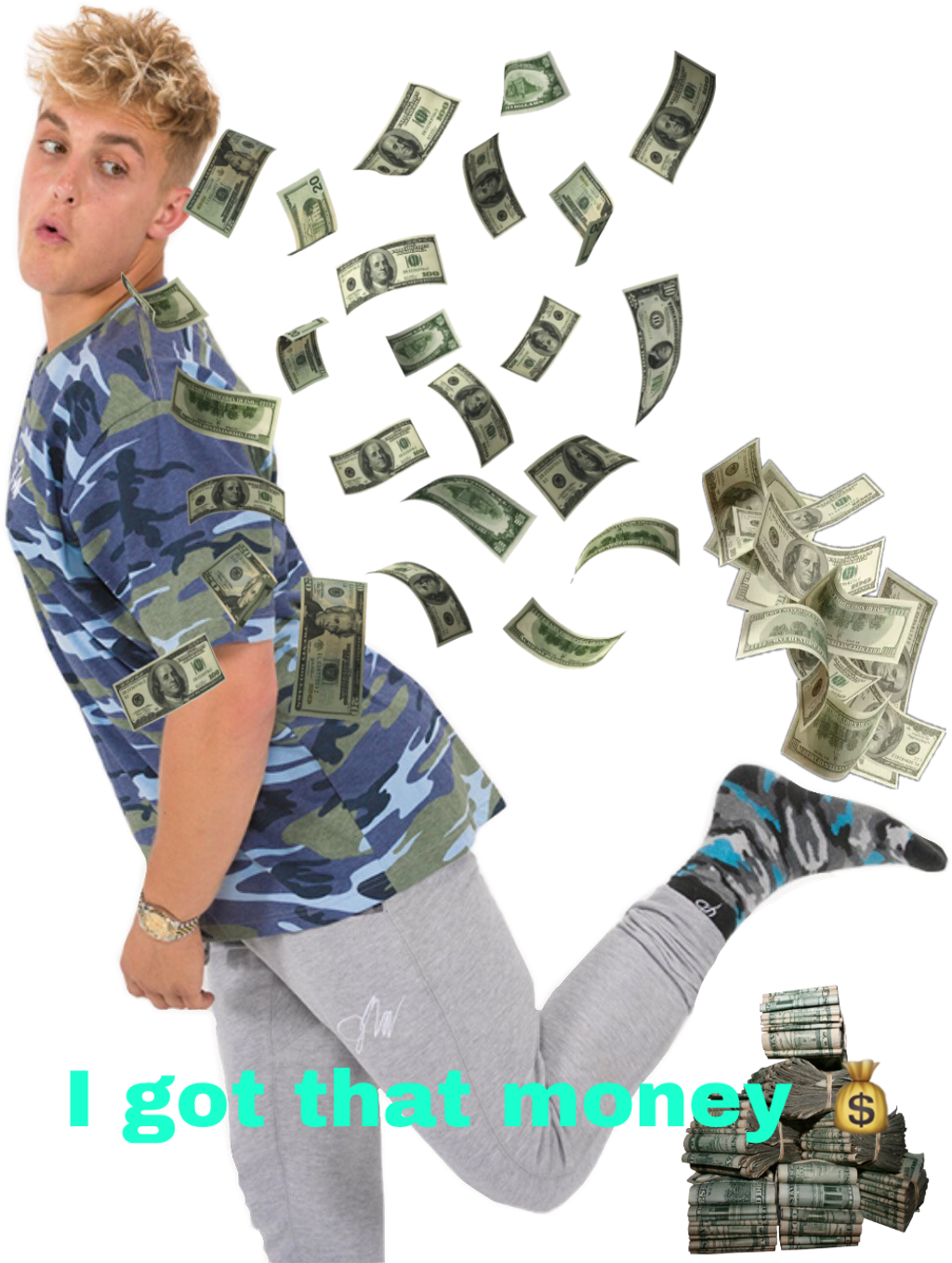 Report Abuse - Make It Rain Png Clipart (1024x1358), Png Download