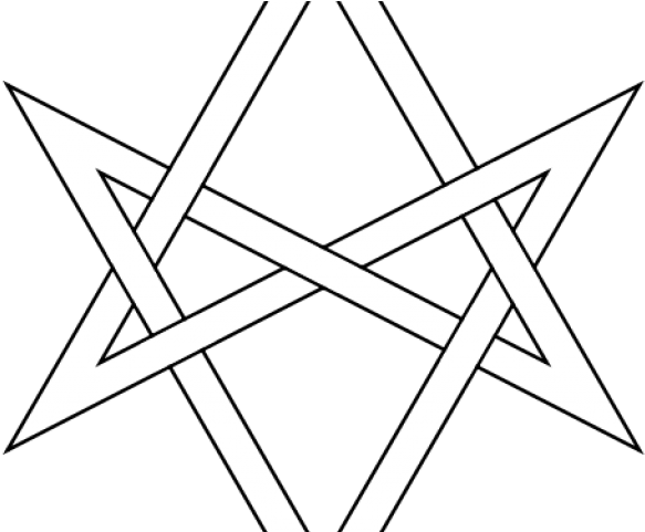 Star Of David Clipart Celtic - Unicursal Hexagram - Png Download (640x480), Png Download