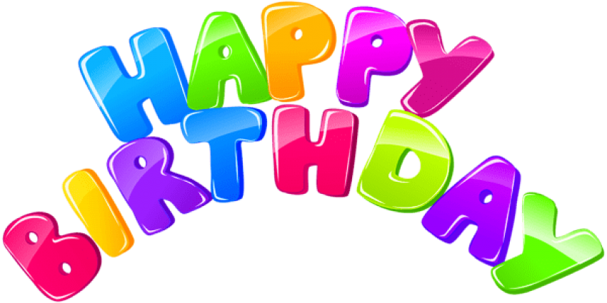 Free Png Download Happy Birthday Png Images Background - Transparent Happy Birthday Png Clipart (850x425), Png Download