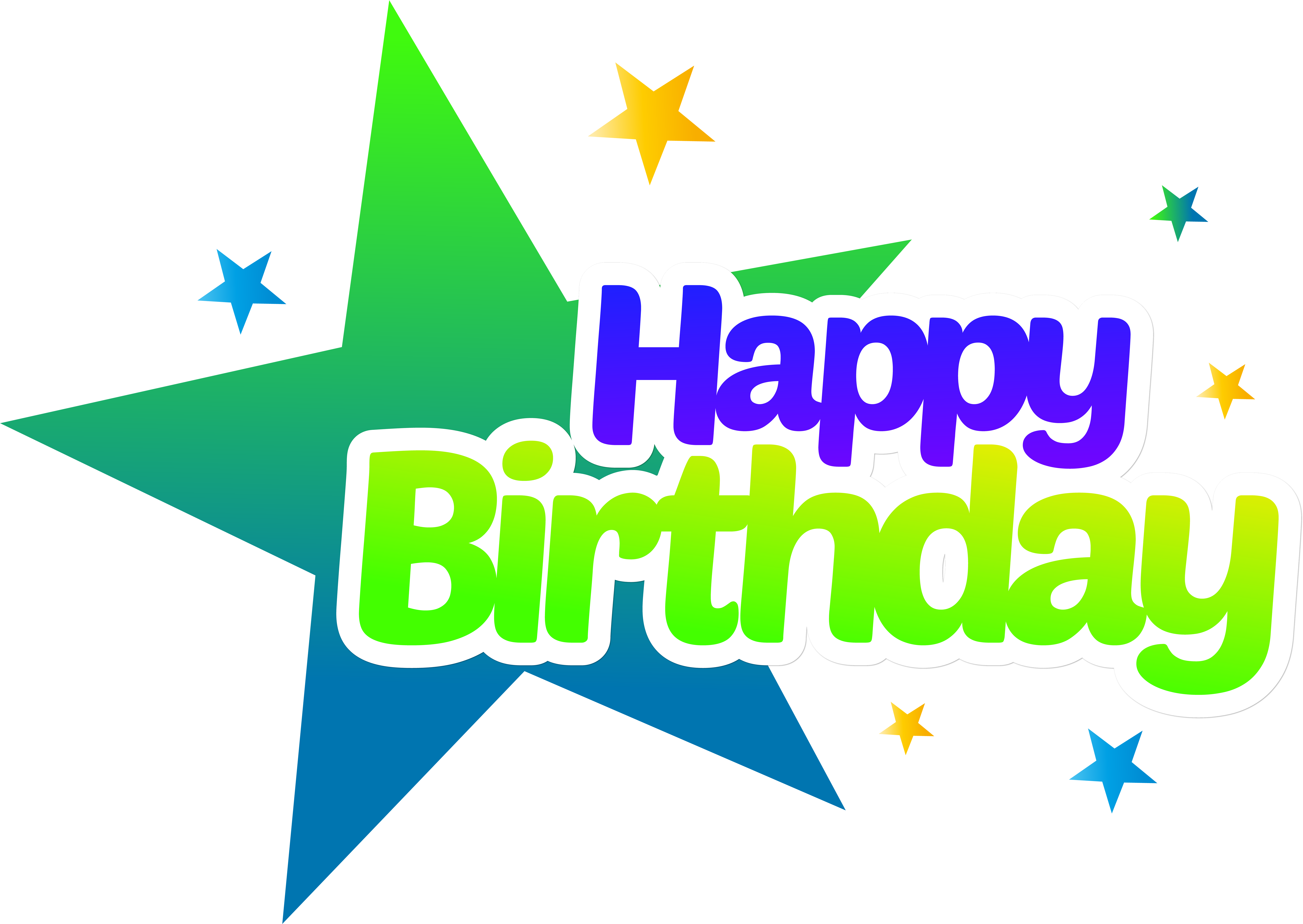 Happy Birthday Png Clip Art Transparent Imageu200b - Happy Birthday Png Text (8000x5673), Png Download