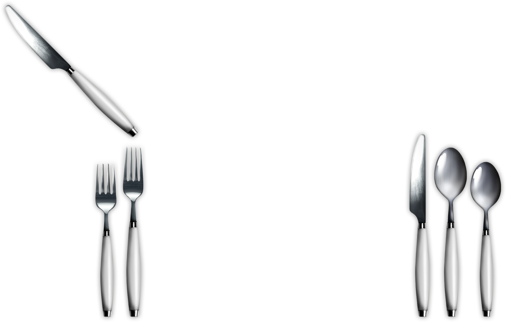 Knife, Spoon, Silverware Png - Claret Flatware Fiesta Clipart (1643x1049), Png Download
