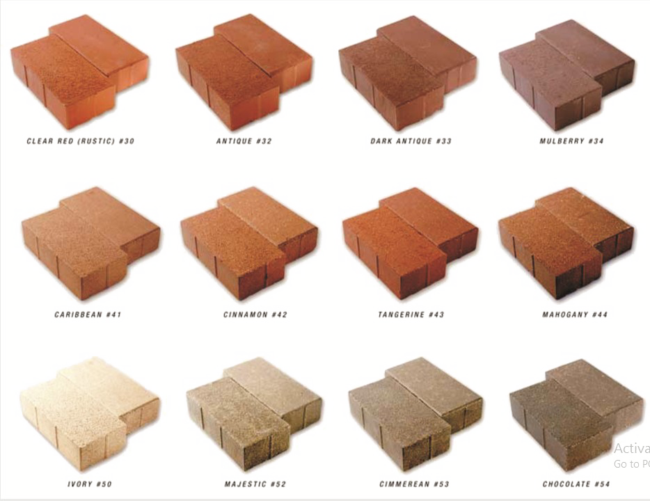 Red Brick Png Download Image - Clay Brick Paver Colors Clipart (934x720), Png Download