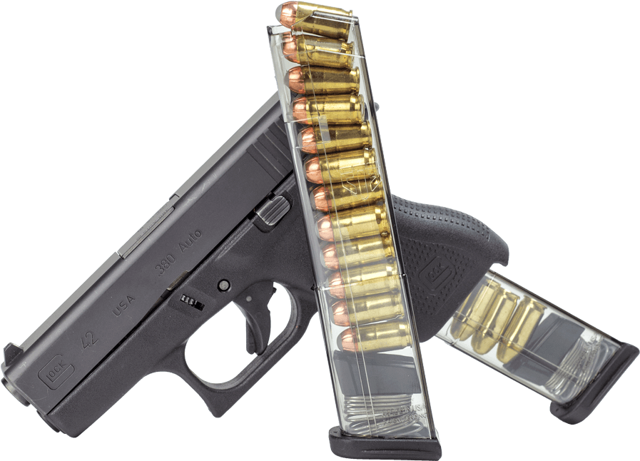 Glk 42 12 2 - Glock 42 Clear Magazine Clipart (1024x1024), Png Download