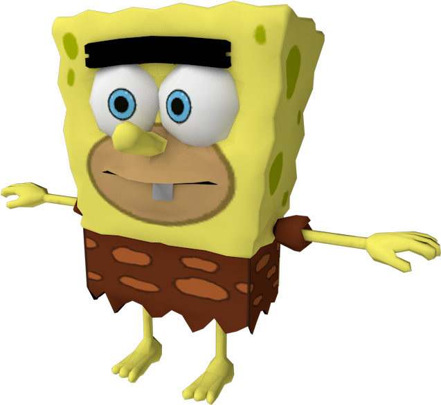 Can Someone Give Me A Spongegar Sprite Sheet - Spongebob Squarepants Movie Video Game Characters Clipart (750x650), Png Download