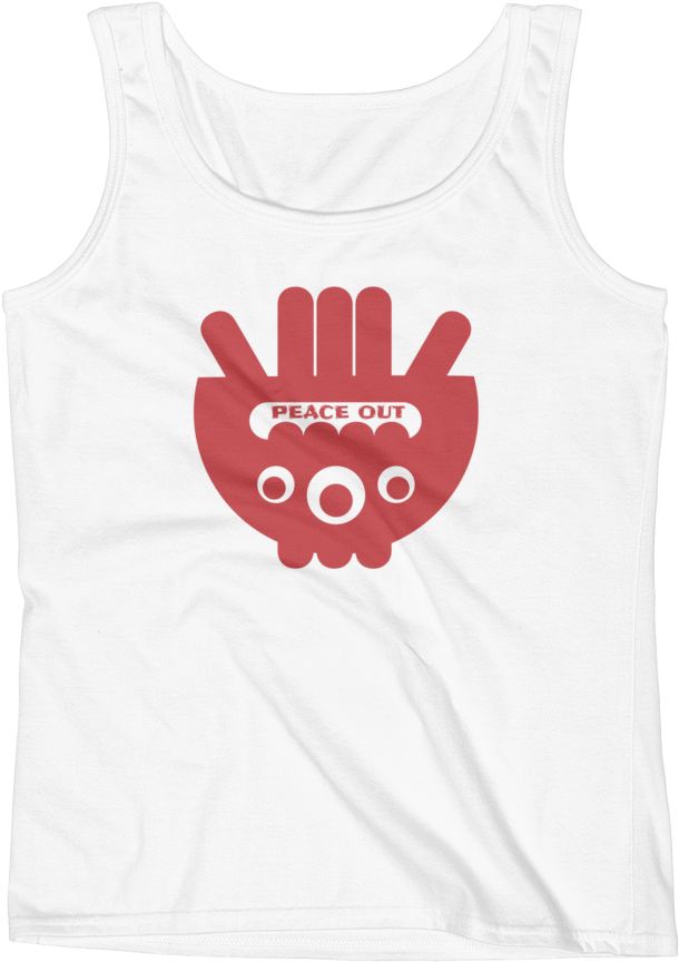 Peace Out Ladies' Tank - Space Vector Clipart (1000x1000), Png Download