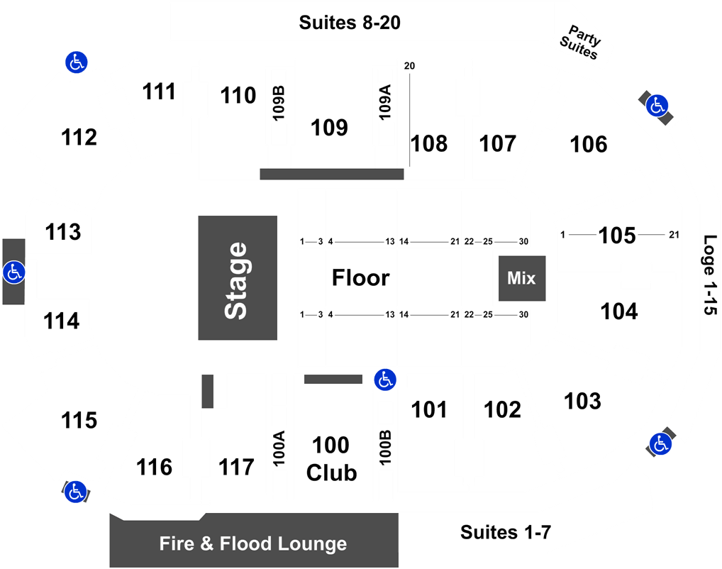 Judas Priest & Uriah Heep Tickets At Abbotsford Centre - Ricoh Coliseum Seating Chart Wwe Clipart (1050x832), Png Download