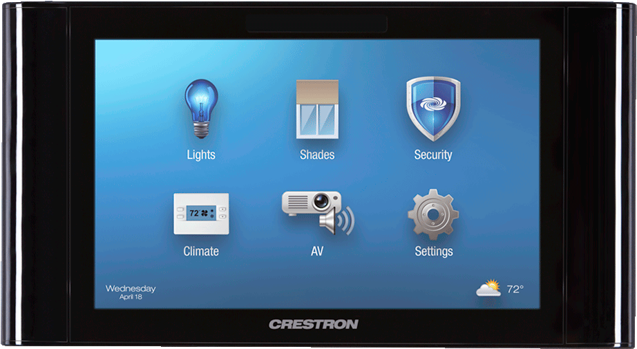 Crestron Design Touch Panel Clipart (945x645), Png Download