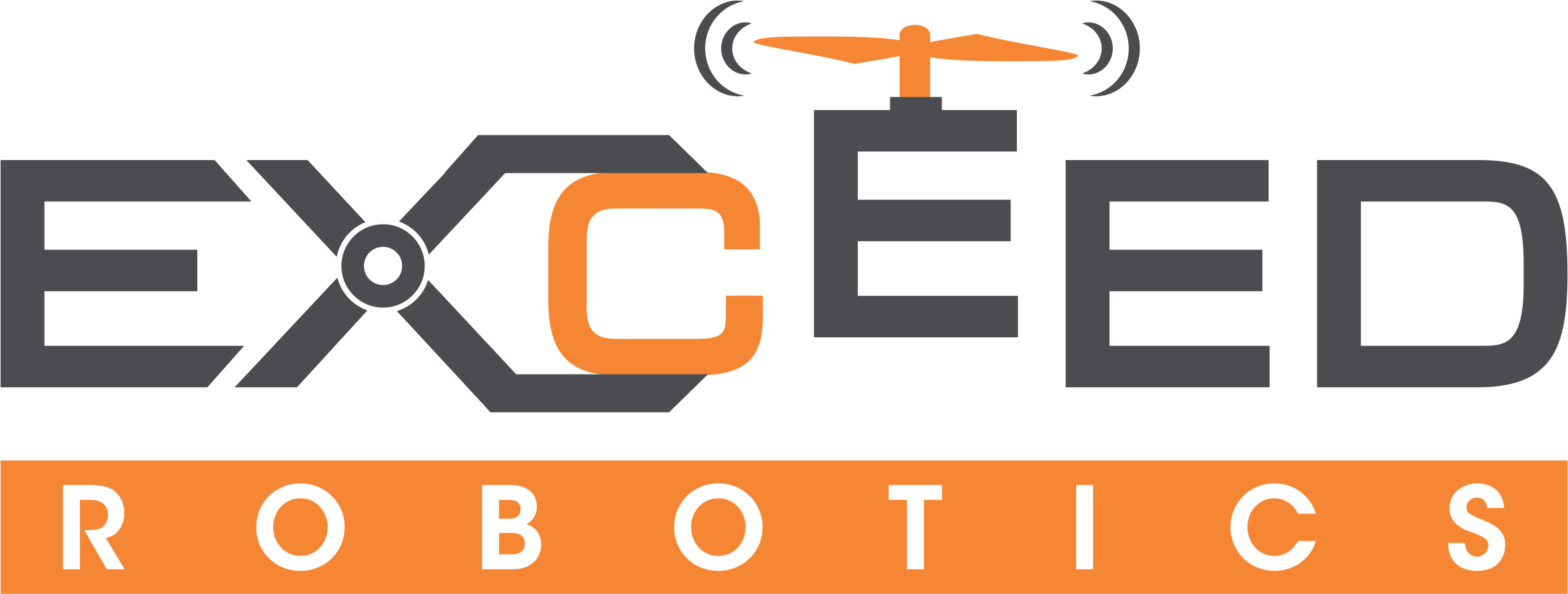 Exceed Robotics - Graphic Design Clipart (2353x891), Png Download