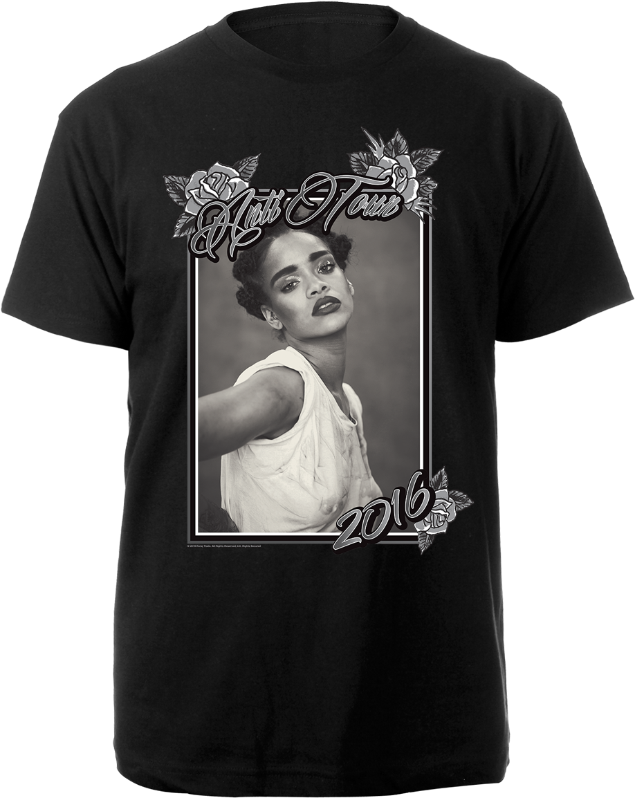 Rihanna Anti Tour 2016 Tee - Active Shirt Clipart (1200x1200), Png Download