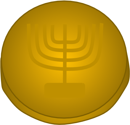 Gelt, Chocolate Coin, Png - Circle Clipart (816x1056), Png Download